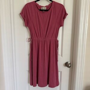 Anthropologie Saturday Sunday Pink Short-sleeve Mini Dress, XS